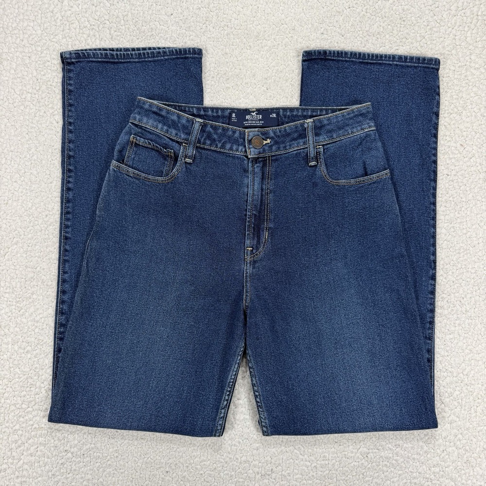 Hollister Ultra High-Rise Dad Jeans Women's 8L 29x32 Boho Y2K Streetwear